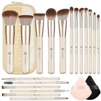 18pcs Professional Makeup Brushes with 2 Powder Puff