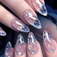 Rhinestones Press on Nails